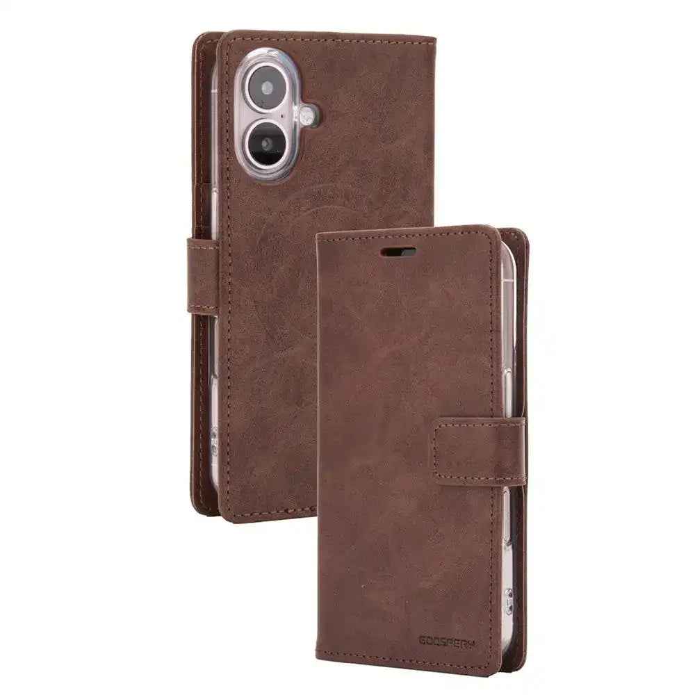 Mercury Blue Moon Diary Case With Magnetic Ring for iPhone 17