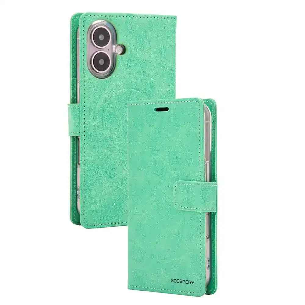 Mercury Blue Moon Diary Case With Magnetic Ring for iPhone 17