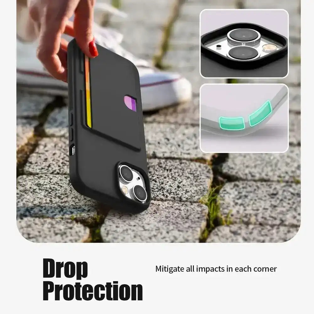 Mercury Goospery Rail 2 Card Holder Case Cover for iPhone 17 Pro Mercury