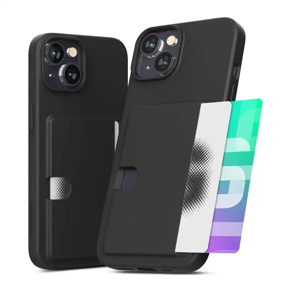 Mercury Goospery Rail 2 Card Holder Case for iPhone 16 Mercury