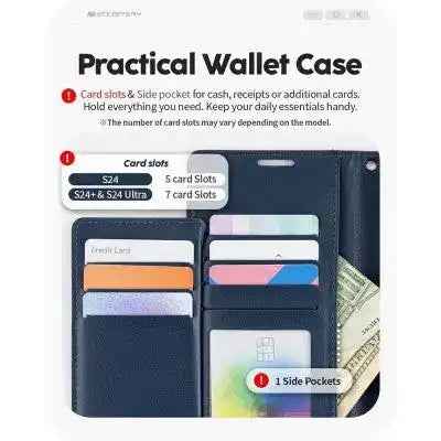 Mercury Rich Diary Case for Samsung Galaxy S25