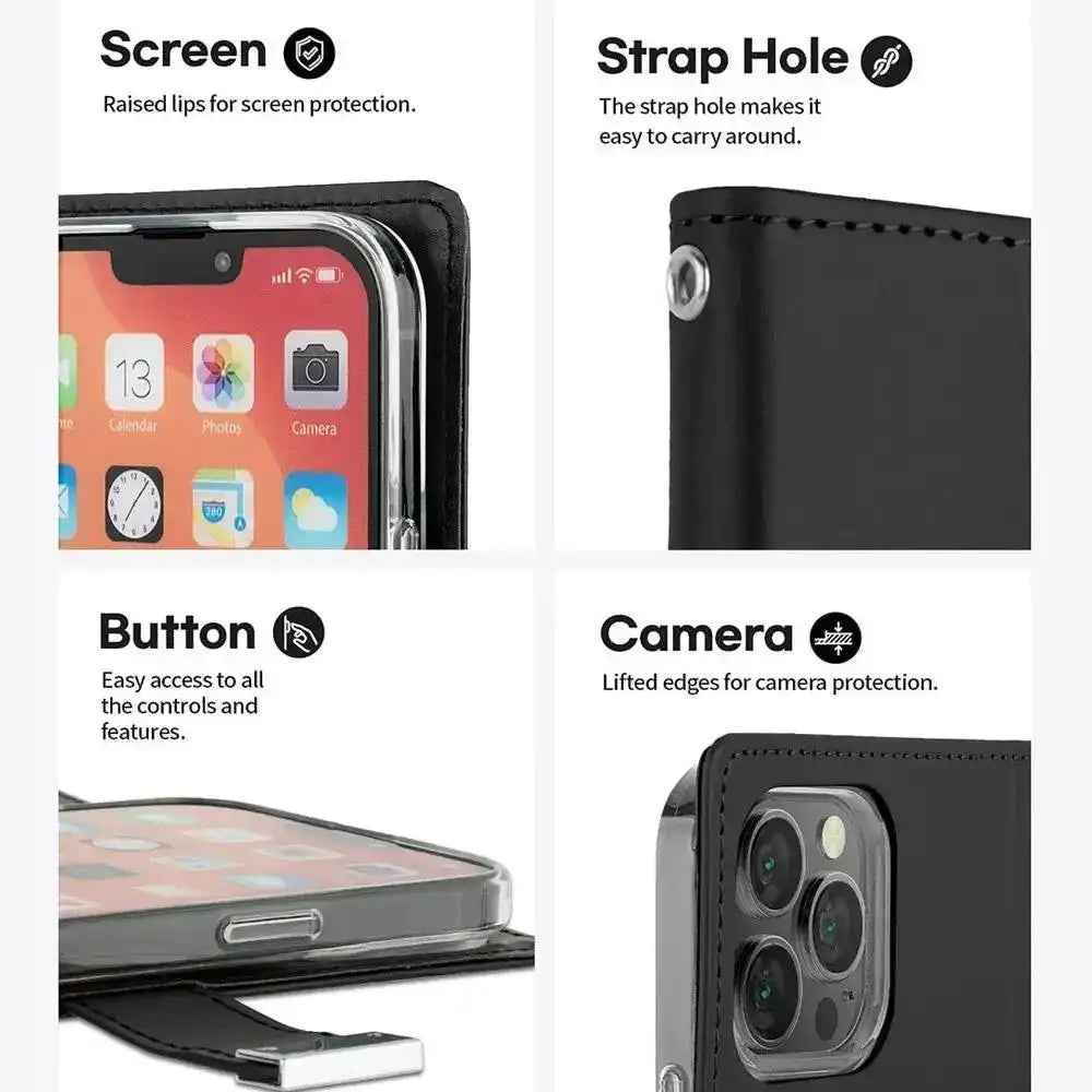 Mercury Rich Diary Case for iPhone 17