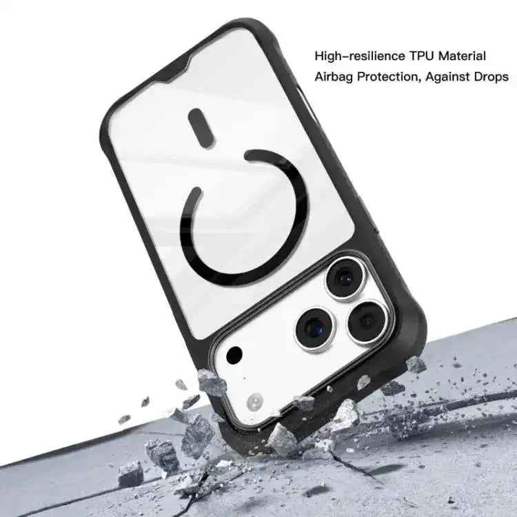 Mutural Clear Armor Series MagSafe PC Hybrid TPU Phone Case Mutural