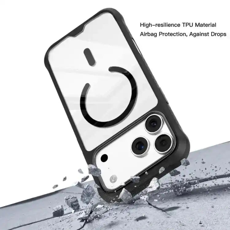 Mutural Clear Armor Series MagSafe PC Hybrid TPU Phone Case Mutural