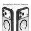 Mutural Clear Armor Series MagSafe PC Hybrid TPU Phone Case Mutural