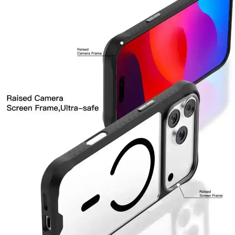 Mutural Clear Armor Series MagSafe PC Hybrid TPU Phone Case Mutural