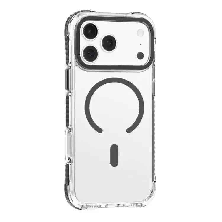 Mutural Transparent Color Series PC+TPU Magnetic MagSafe Phone Case