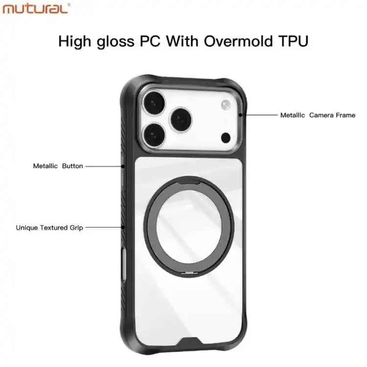 Mutural Xuan Armor Series MagSafe Magnetic Holder Phone Case Mutural