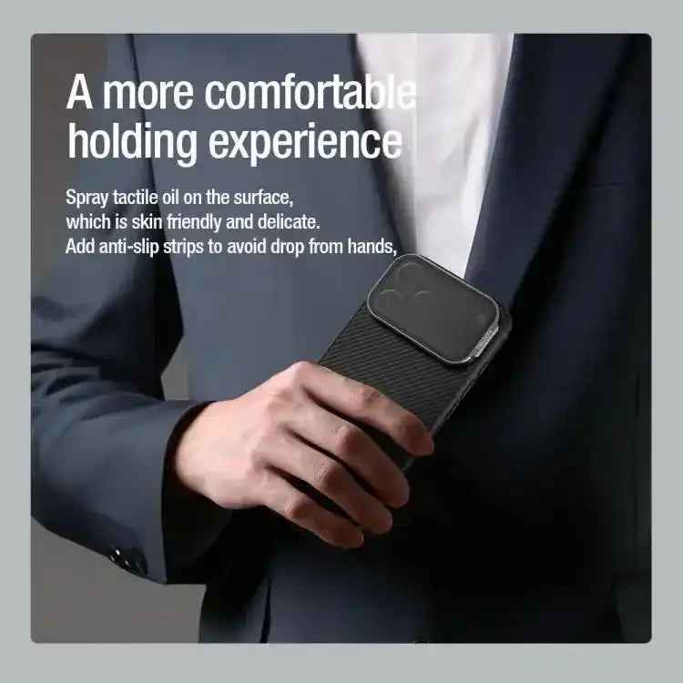 NILLKIN Black Mirror Prop CD Texture Transparent Mirror Cover Phone Case