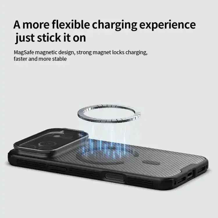 NILLKIN CamShield Prop Transparent Mirror Cover MagSafe Magnetic Translucent PC Phone Case