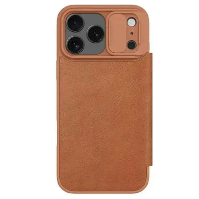 NILLKIN QIN Series Pro Sliding Camera Cover Design Leather Phone Case