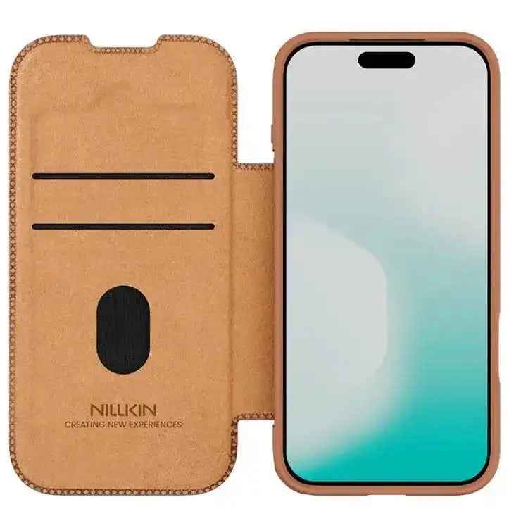 NILLKIN QIN Series Pro Sliding Camera Cover Design Leather Phone Case