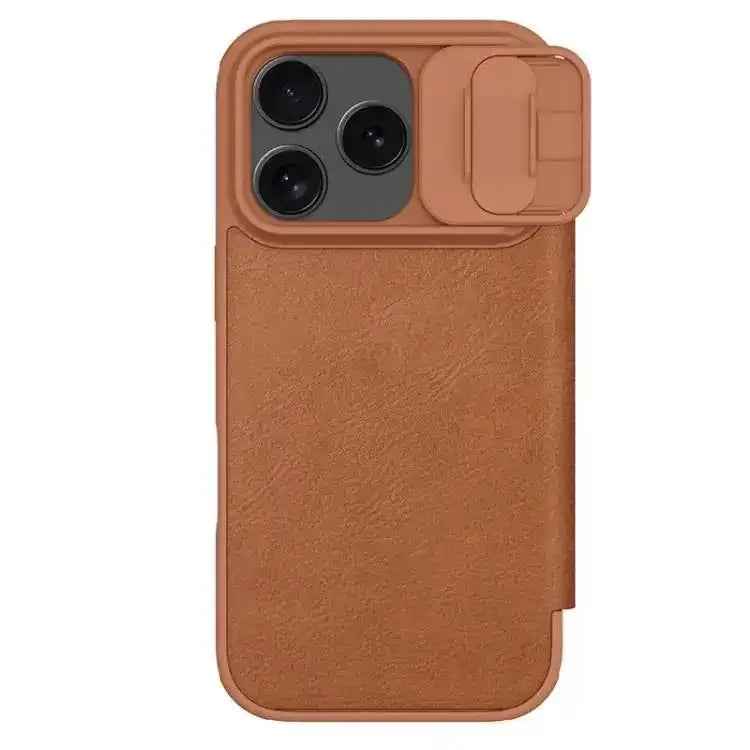 NILLKIN QIN Series Pro Sliding Camera Cover Design Leather Phone Case