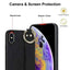 Non-slip Full Coverage Ring PU Phone Case with Wristband
