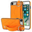 Non-slip Full Coverage Ring PU Phone Case with Wristband