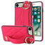 Non-slip Full Coverage Ring PU Phone Case with Wristband