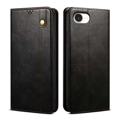 Oil Wax Crazy Horse Texture Leather Phone Case MyMobile