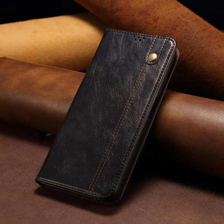 Oil Wax Crazy Horse Texture Leather Phone Case MyMobile