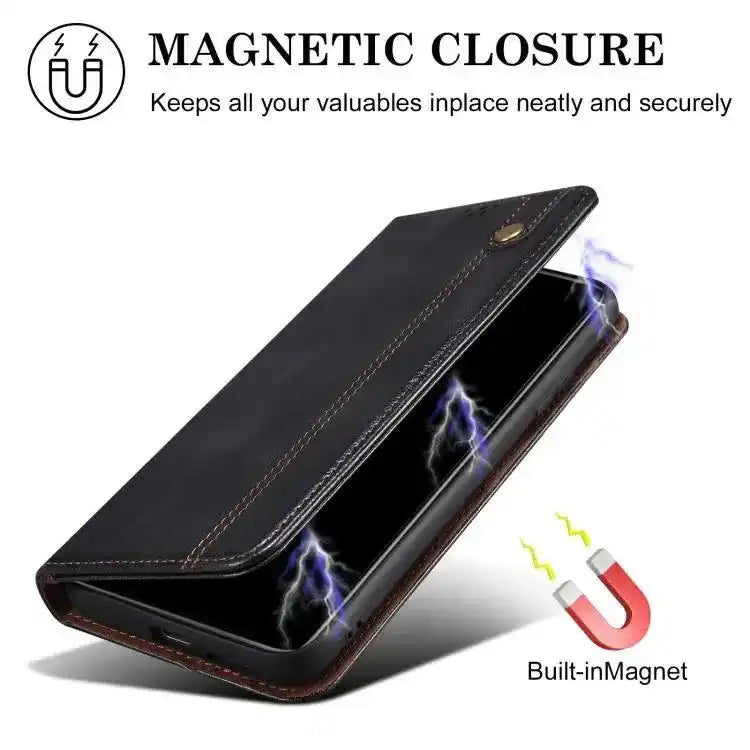 Oil Wax Crazy Horse Texture Leather Phone Case MyMobile