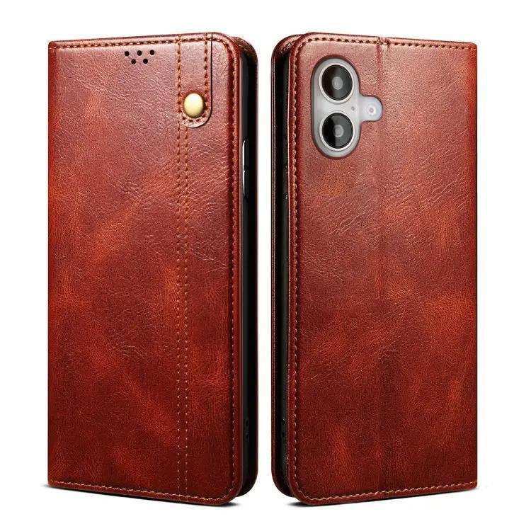 Oil Wax Crazy Horse Texture Leather Phone Case MyMobile