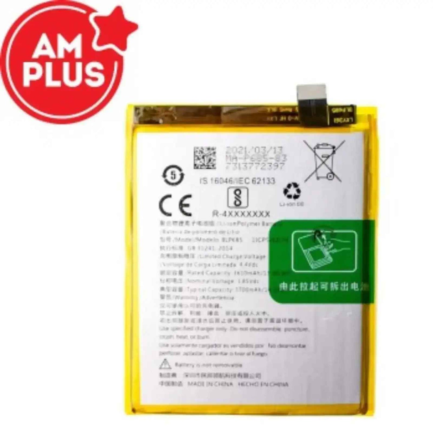 OnePlus 6T / 7 Replacement Battery 3610mAh AMPLUS