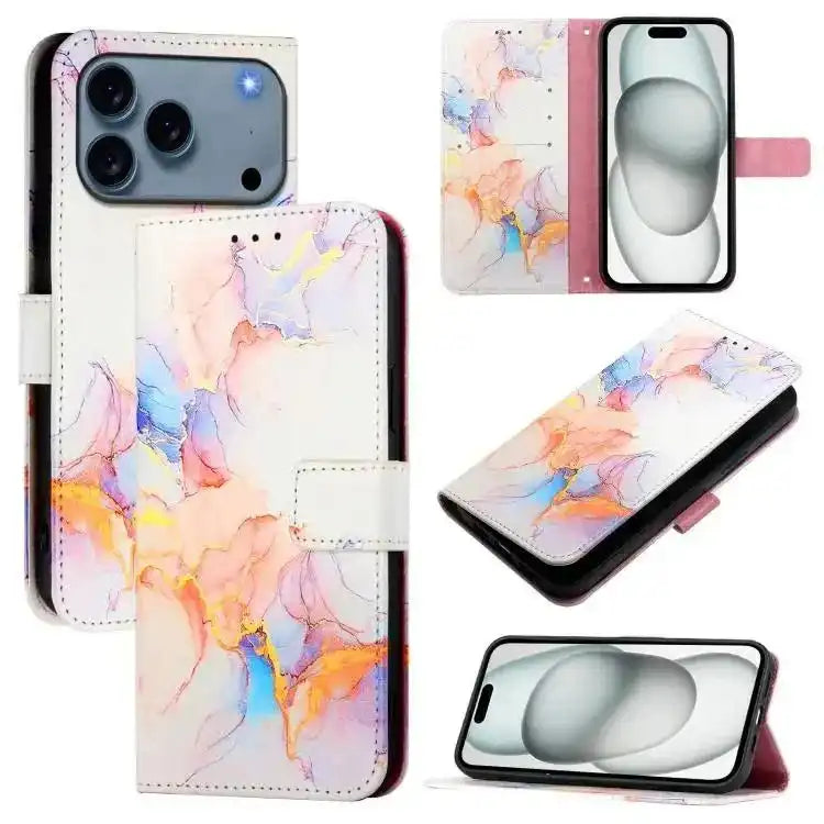 PT003 Marble Pattern Flip Leather Phone Case MyMobile