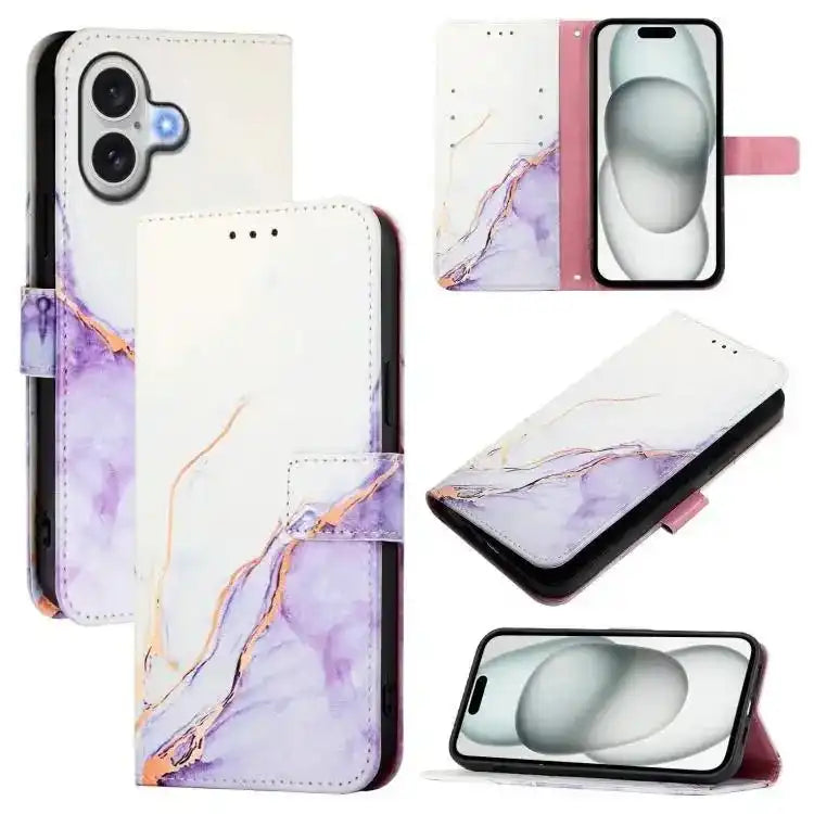 PT003 Marble Pattern Flip Leather Phone Case MyMobile