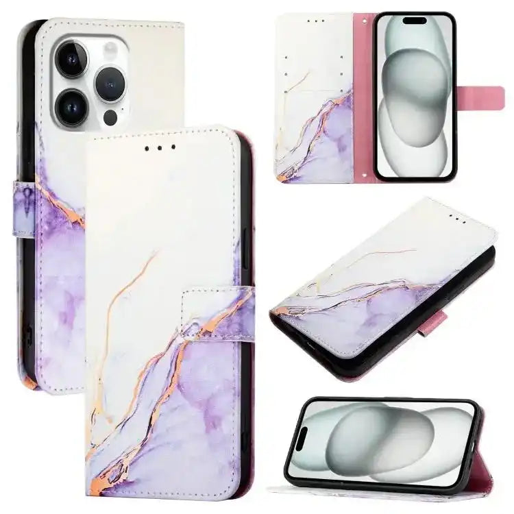 PT003 Marble Pattern Flip Leather Phone Case MyMobile