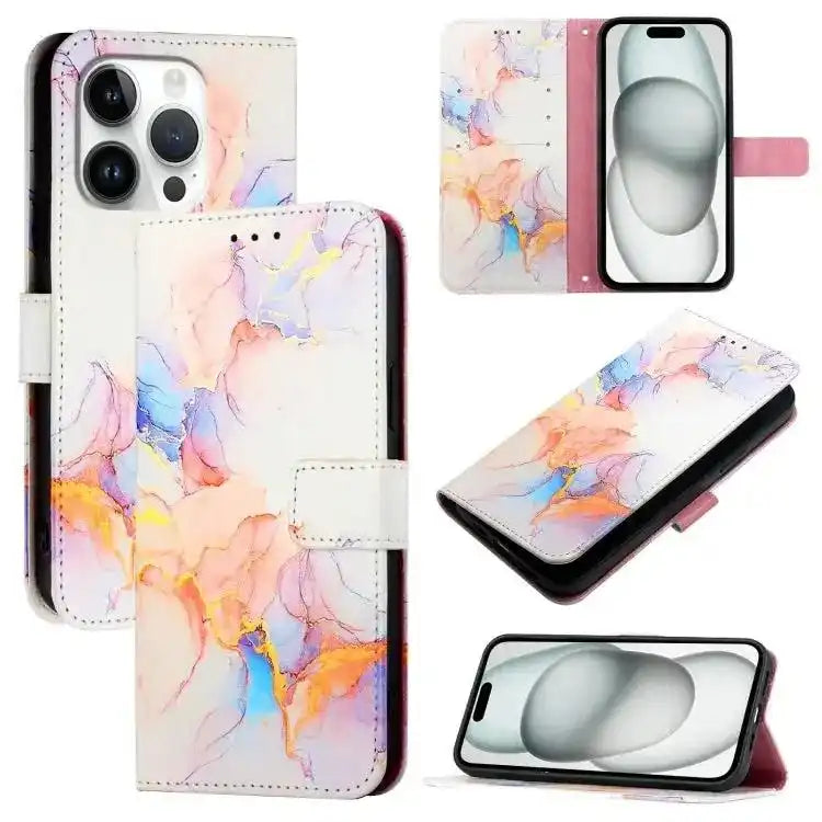 PT003 Marble Pattern Flip Leather Phone Case MyMobile