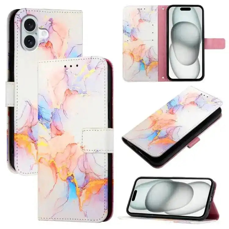 PT003 Marble Pattern Flip Leather Phone Case MyMobile