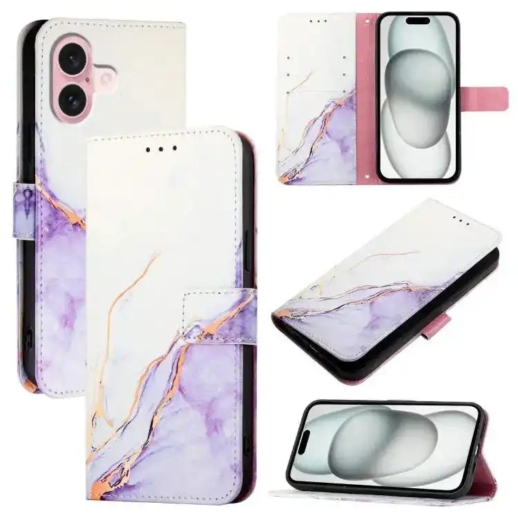 PT003 Marble Pattern Flip Leather Phone Case MyMobile