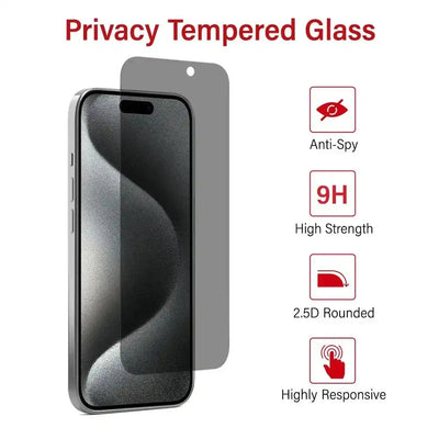 Privacy Tempered Glass Screen Protector for iPhone 17 Air Kinglas