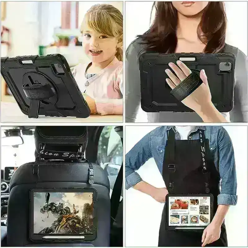 Pure Guardian 2 case iPad 7th/8th/9th gen (10.2) black With Strap and In - build Screen Guard - MyMobile