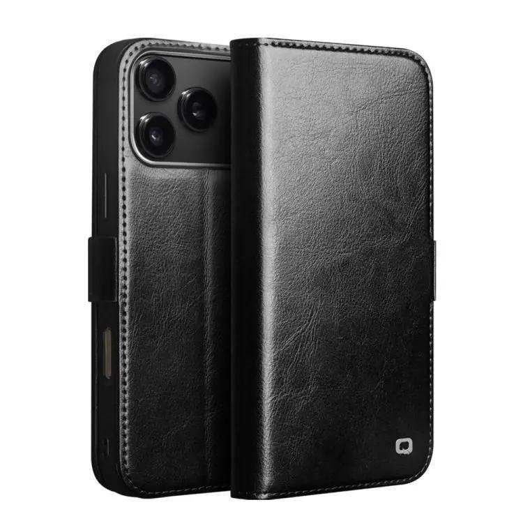 QIALINO Classic 103 Buckle Genuine Leather Phone Case QIALINO