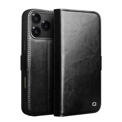 QIALINO Classic 103 Buckle Genuine Leather Phone Case QIALINO