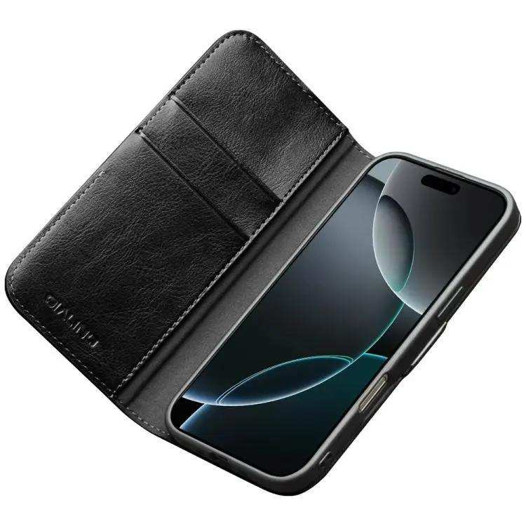 QIALINO Classic 103 Buckle Genuine Leather Phone Case QIALINO