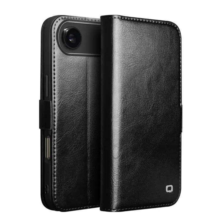 QIALINO Classic 103 Buckle Genuine Leather Phone Case QIALINO
