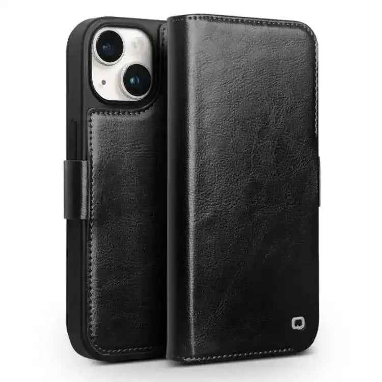QIALINO Classic 103 Buckle Genuine Leather Phone Case