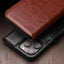 QIALINO Classic 103 Buckle Genuine Leather Phone Case QIALINO