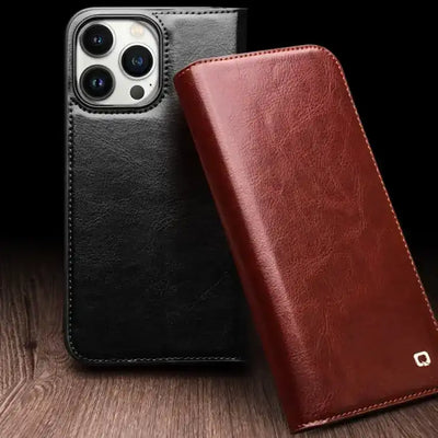 QIALINO Classic Genuine Leather Phone Case QIALINO