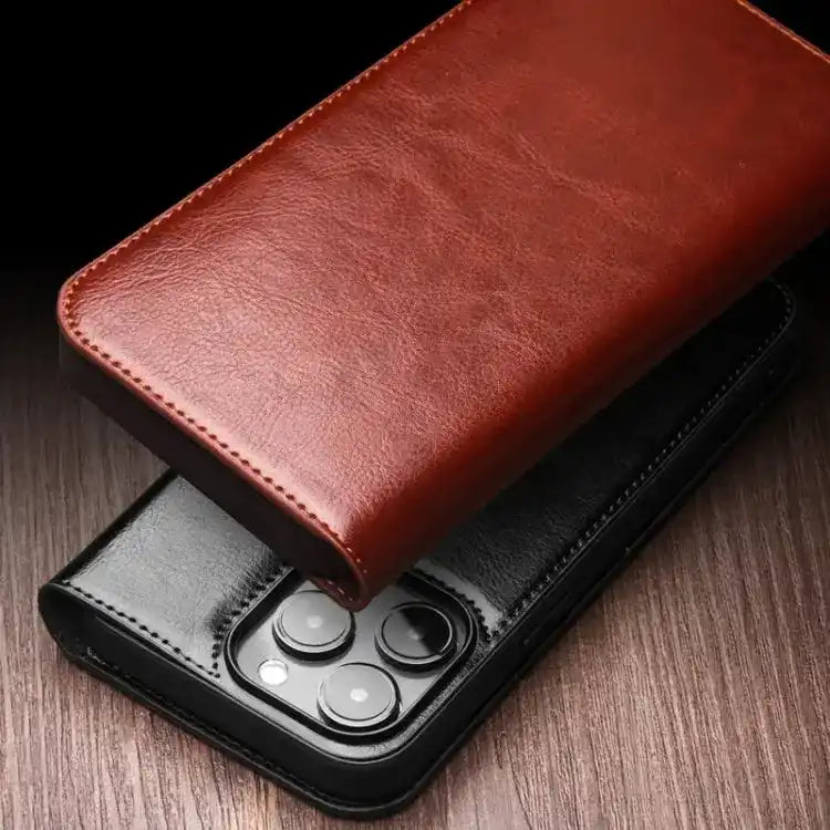 QIALINO Classic Genuine Leather Phone Case QIALINO