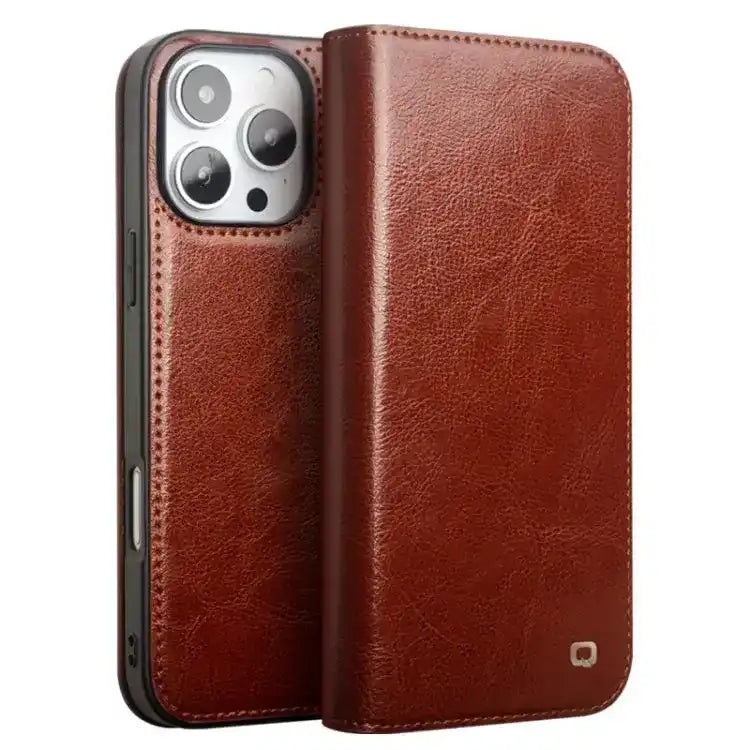 QIALINO Classic Genuine Leather Phone Case QIALINO