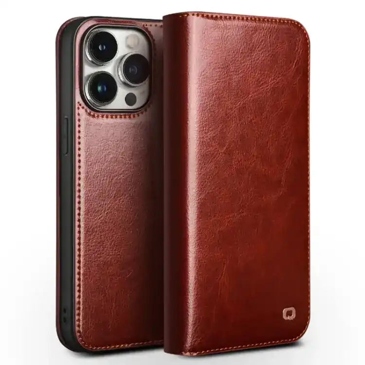 QIALINO Classic Genuine Leather Phone Case QIALINO