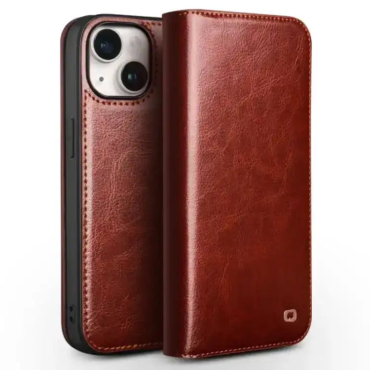 QIALINO Classic Genuine Leather Phone Case QIALINO