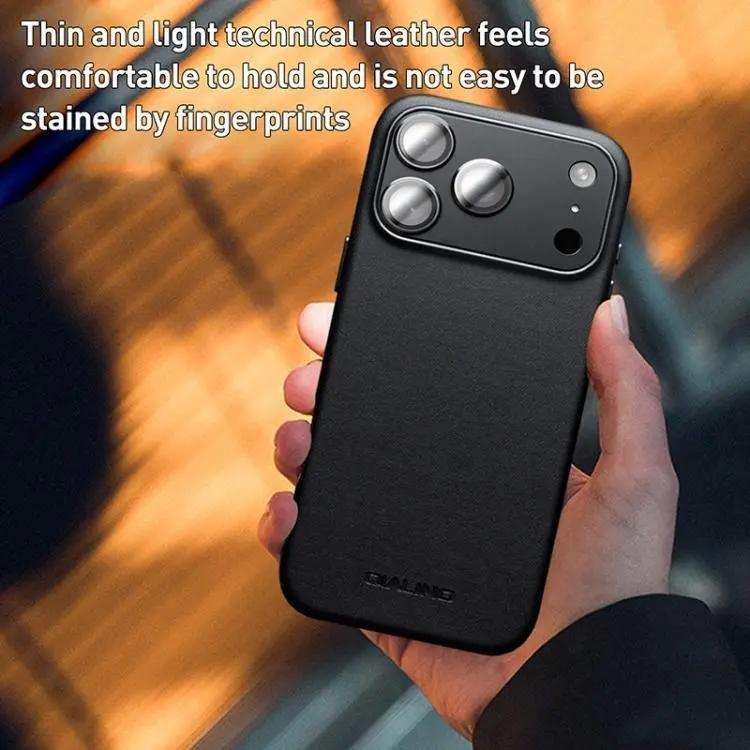QIALINO Technology Leather MagSafe Phone Case QIALINO