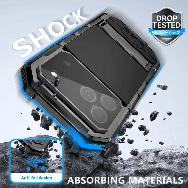 R-JUST Life Waterproof Dustproof Shockproof Holder Phone Case R-JUST