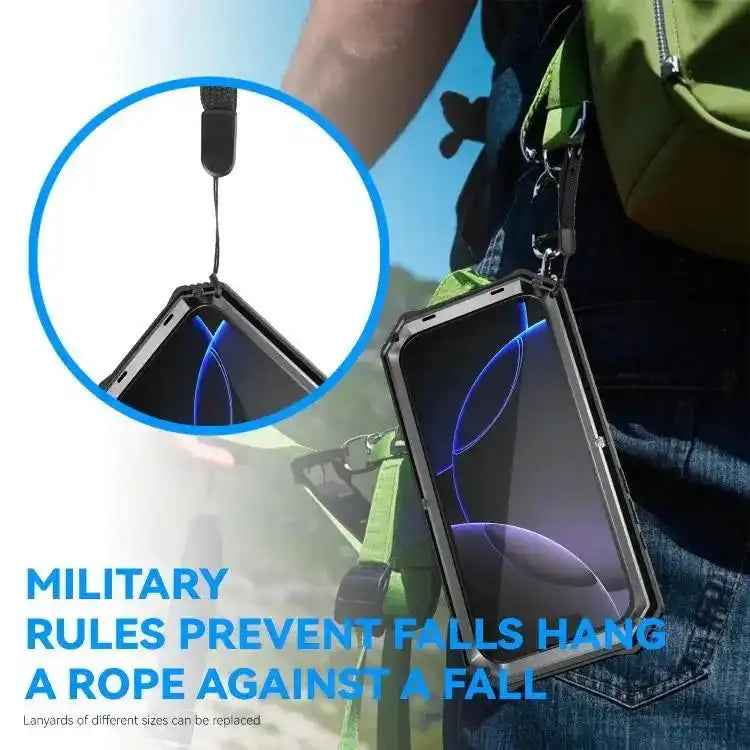 R-JUST Life Waterproof Dustproof Shockproof Holder Phone Case