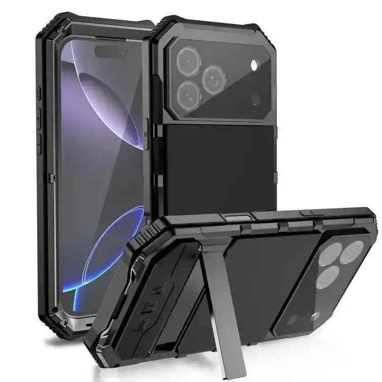 R-JUST Life Waterproof Dustproof Shockproof Holder Phone Case