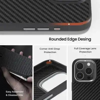 REDEFINE Armor Xtreme Soft TPU+1500D Kevlar Magnetic Case for iPhone 16 Redefine