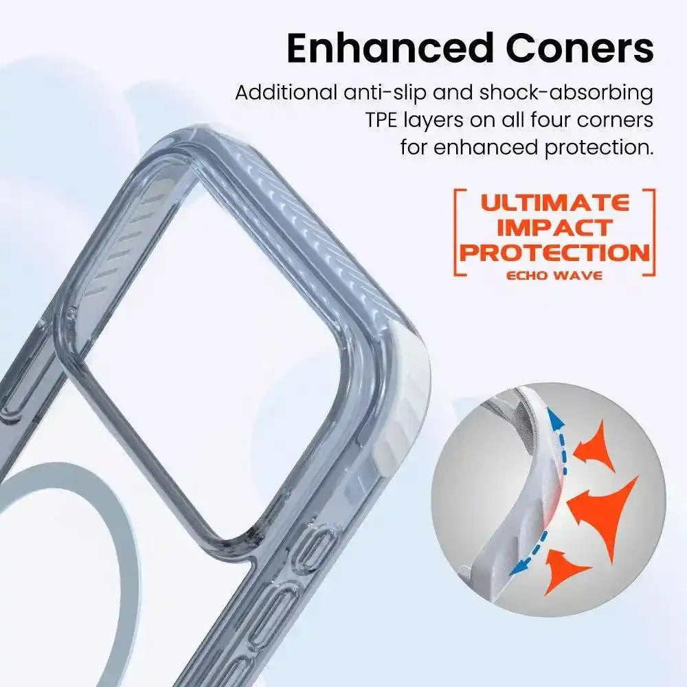 REDEFINE Echo Wave Ultimate Impact Protection Transparent Case Cover for iPhone 17 Pro Max Redefine